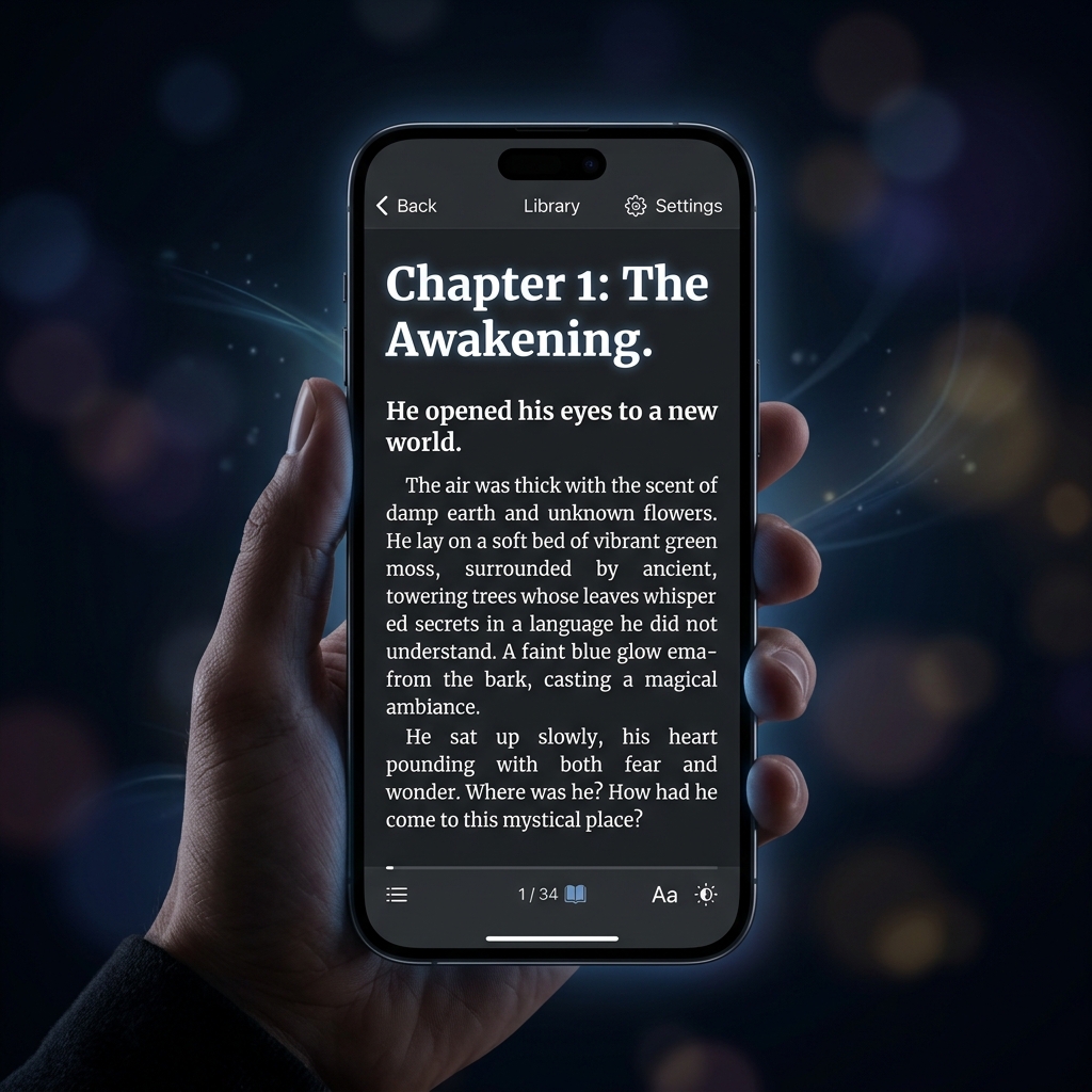 NovelBin App Mockup